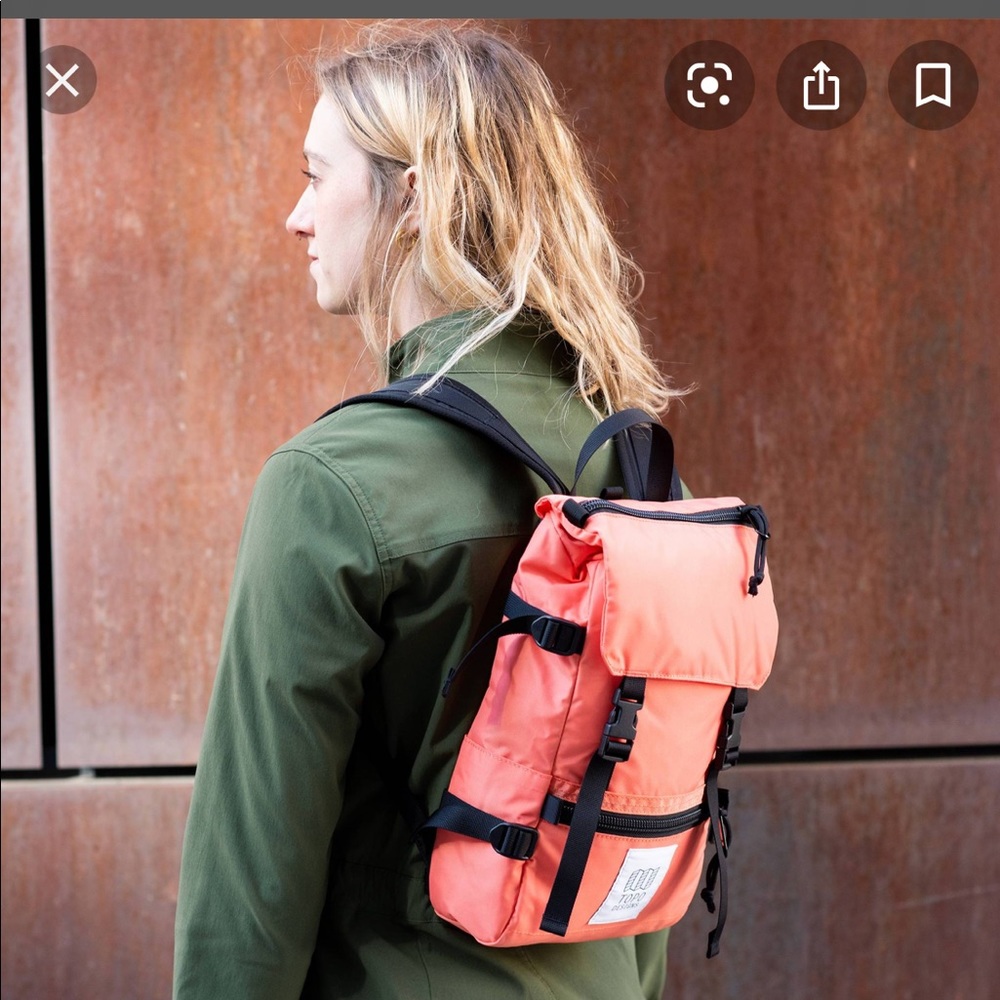 Topo Designs Rover Pack Mini in Coral